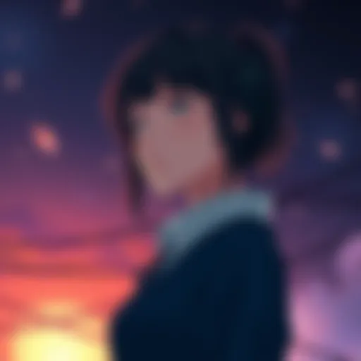 Reze in a thoughtful pose Reze stands alone, reflecting on her choices after Makima's death, with a distant look in her eyes