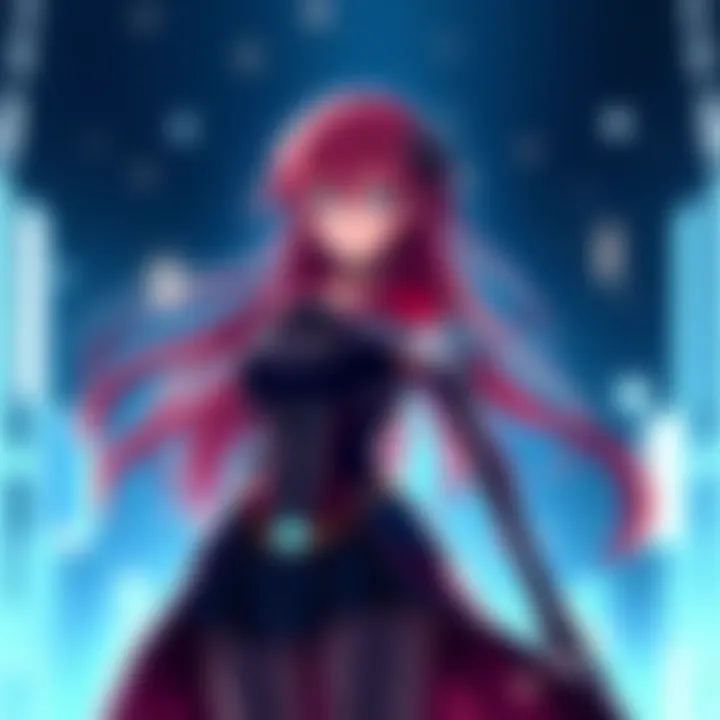 Rias Gremory from Highschool DxD Rias Gremory stands confidently with long red hair and a striking outfit, showcasing her powers and personality in Highschool DxD.