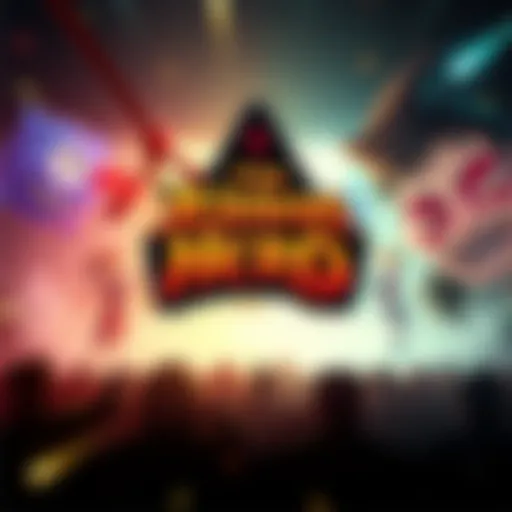 Graphic showing the logo and characters from The Ribbon Hero game teaser