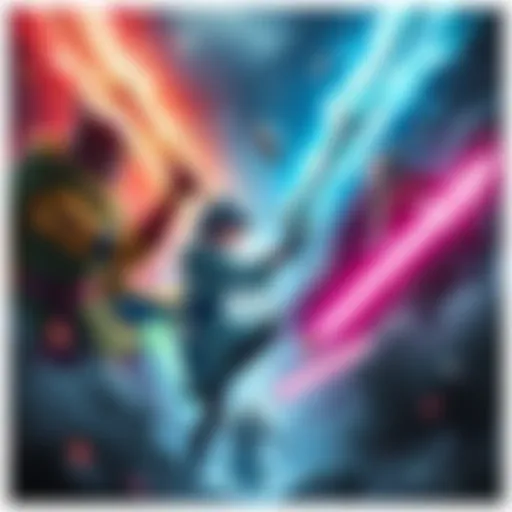 Rimuru facing off against iconic characters like Doomslayer and Zeno in an epic showdown.