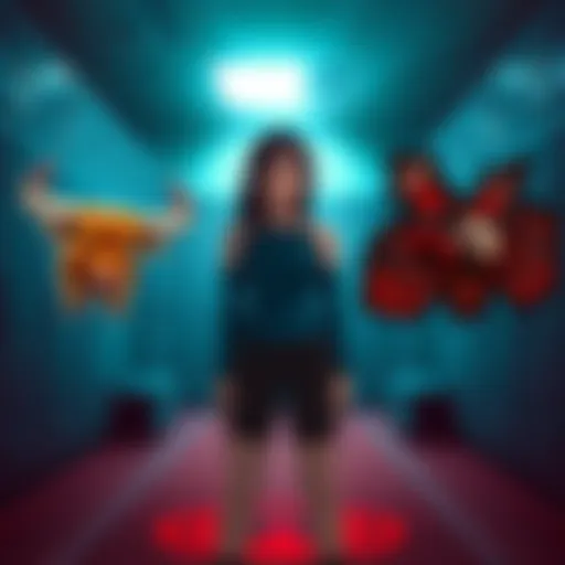 Rin faces a choice between Brazen Bull and Iron Maiden Rin stands in a locker room looking conflicted, with images of the Brazen Bull and Iron Maiden in the background as potential choices