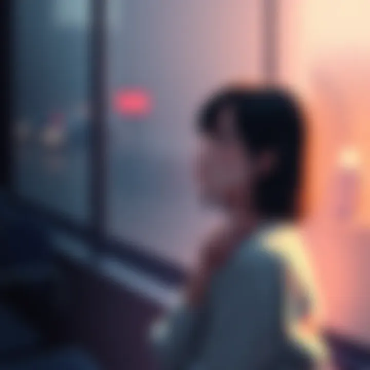 A young woman looking thoughtful while sitting alone, reflecting on her emotions