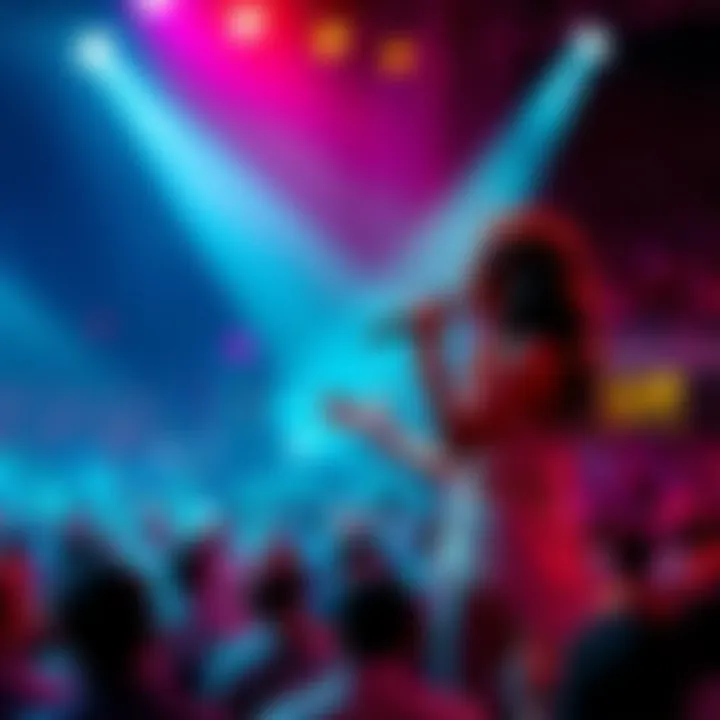 Riona captivates the audience with her energetic solo performance