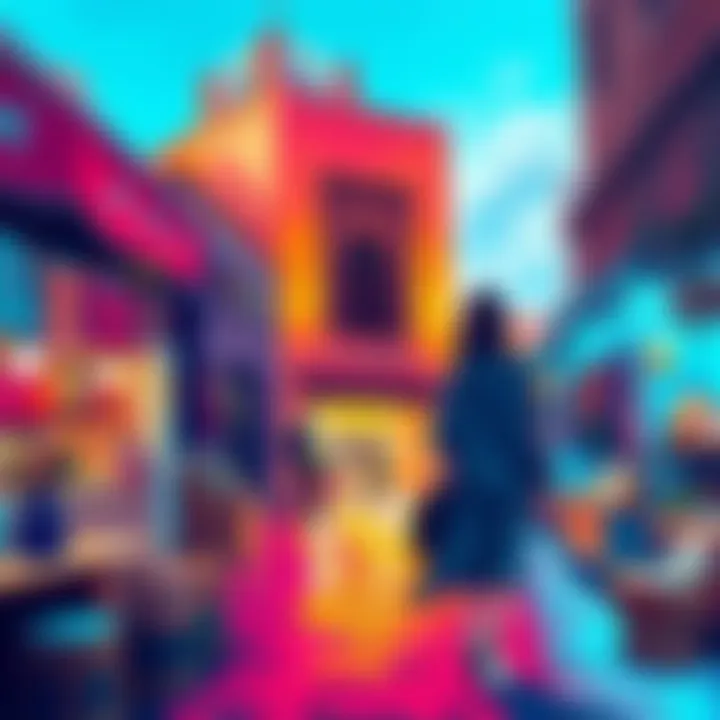 Risu exploring Fes Risu walking through the streets of Fes, admiring traditional architecture and vibrant market stalls