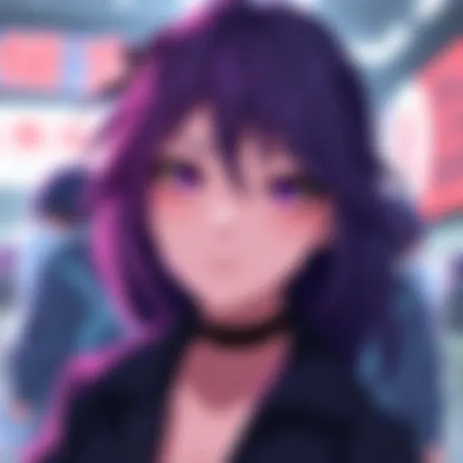 Portrait of Rize Kamishiro with striking features and a confident expression, showcasing her complex personality and style.