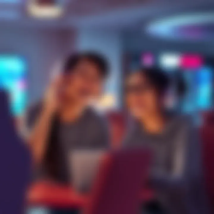 Roa and Tam laughing and playfully interacting in a social media setting, showcasing their latest trolling antics.