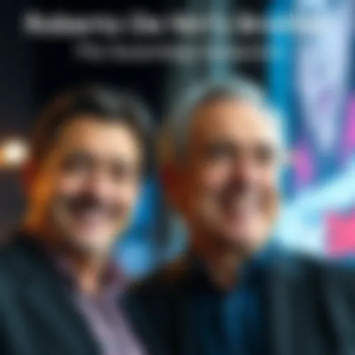 Roberto De Niro standing next to his brother, both smiling and showing their resemblance