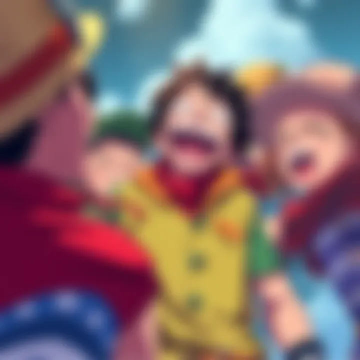 Robin sharing a funny moment with the Straw Hat crew, laughing and making witty comments