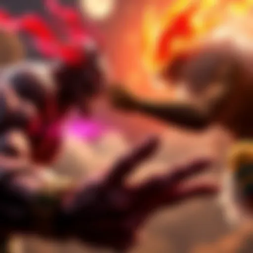 Rocks and Imu face off with their Devil Fruits activated, showcasing their powers in an epic showdown.