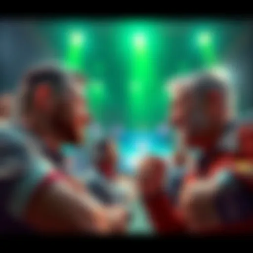 Fans discussing predictions for the upcoming fight between Roger and Harald, showcasing excitement and differing opinions.
