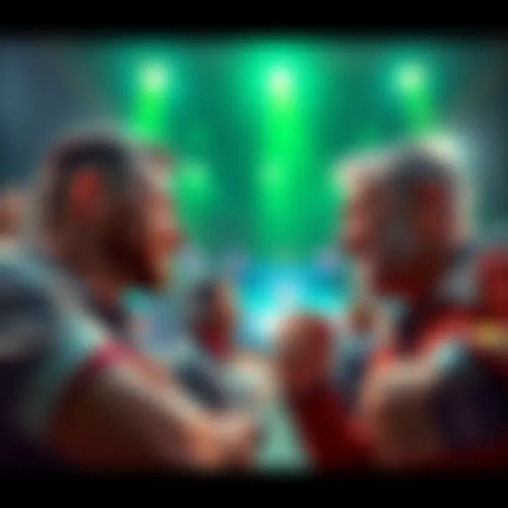 Roger and Harald Fight Prediction Fans discussing predictions for the upcoming fight between Roger and Harald, showcasing excitement and differing opinions.