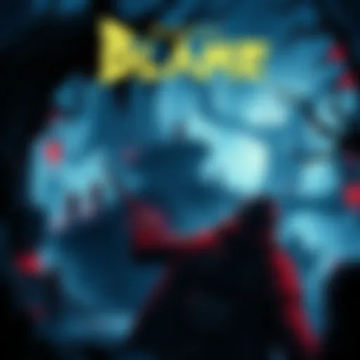 Hand-drawn scene from a roguelike game inspired by Nihei, featuring unique characters and a dark, intricate environment.