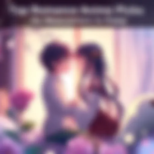 Two anime characters sharing a tender moment in a cozy setting, surrounded by soft lighting and warm colors, depicting love and connection