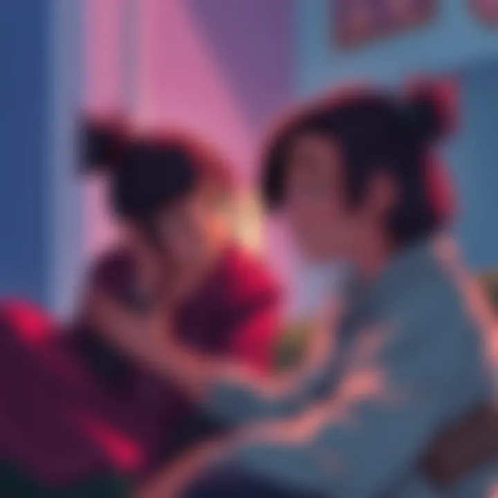 Ruby offering support to a friend Ruby listens and shows empathy as a friend shares deep emotional struggles