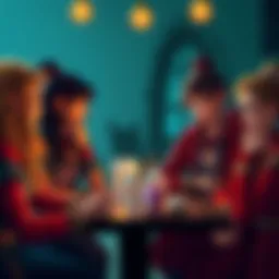 Ruby's group members discussing their future plans for family after the war against Salem.