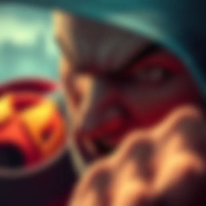 A close-up of a character named Rudo showing a mix of anger and contemplation, reflecting on his potential redeeming qualities.