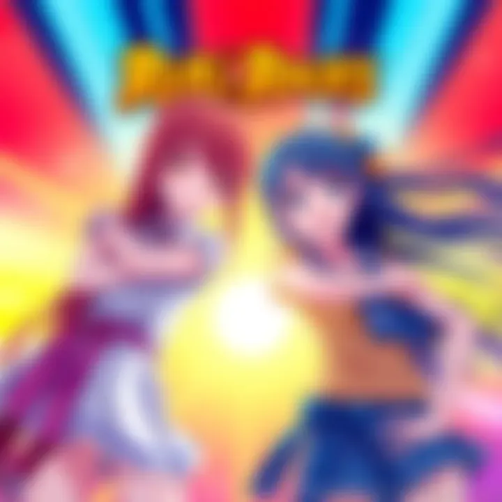 Fan artwork showing potential English dub cast for Ruri Rocks characters Nagi and Ruri, with vibrant colors and dynamic poses.