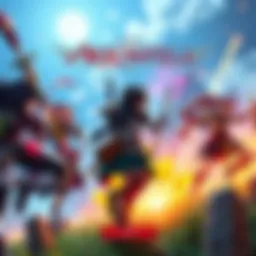 A vibrant scene from RWBY Arrowfell showing characters in action during gameplay, highlighting game graphics and controls.