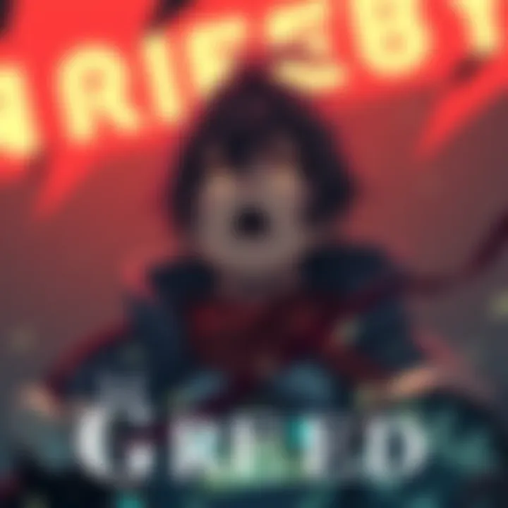 An illustration of the RWBY character symbolizing Greed, showcasing their traits and motivations in a dramatic scene.