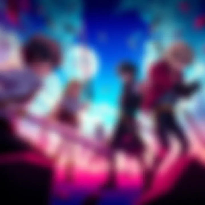 RWBY characters including Coco and Sun, gearing up in a vibrant setting, showcasing teamwork and character growth.