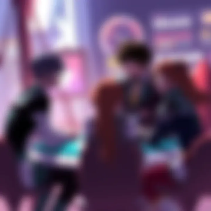 RWBY characters from Teams RWBY and JNPR engage in a strategy meeting, highlighting their competitive dynamics and relationships.