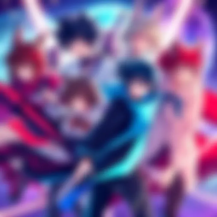 RWBY OCs Inspiration A vibrant illustration of various RWBY characters inspiring original fan characters, showcasing creativity and art community