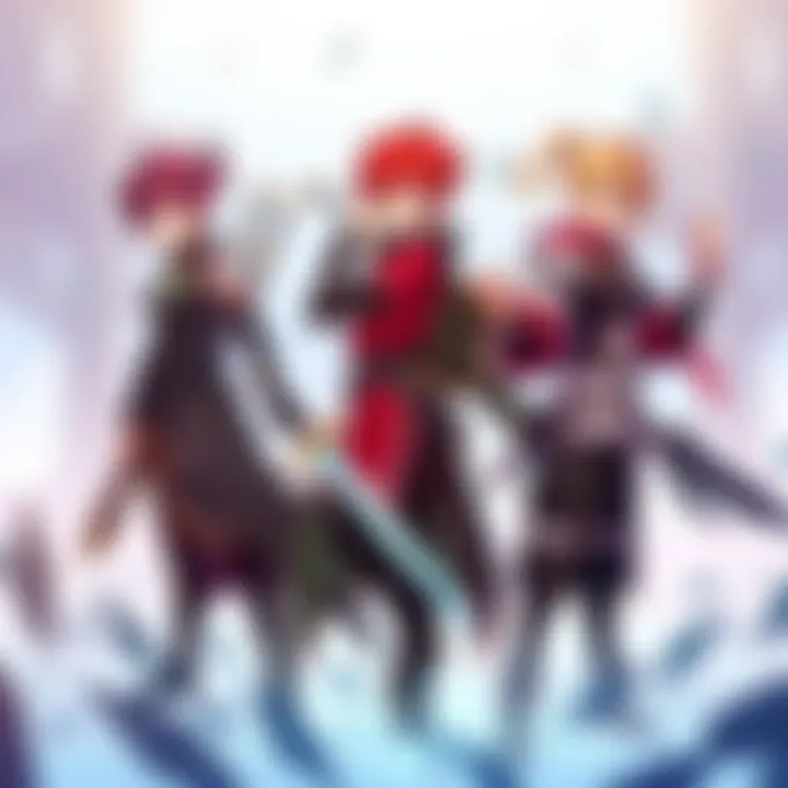 RWBY Characters Pyrrha and Penny Characters Pyrrha and Penny from RWBY stand in a dynamic pose, ready for action, showcasing their unique outfits and weapons.