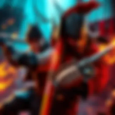 Ryuma vs Davy Jones Battle Ryuma and Davy Jones in an intense duel, showcasing their weapons and fierce expressions.