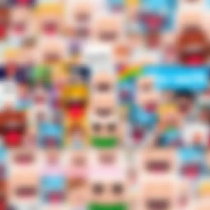 A colorful collage of various funny memes featuring Sachi characters, showcasing creativity and humor among fans.