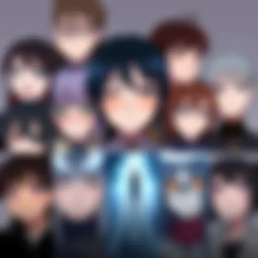 A collage of sad anime characters from various series, showing their emotional expressions and heartfelt moments, perfect for fans of touching stories.