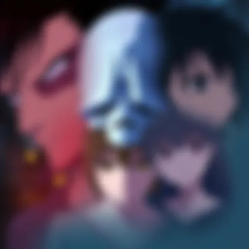 Collage of characters from early 2000s anime like Monster, Black Lagoon, and Gunslinger Girl expressing deep emotions