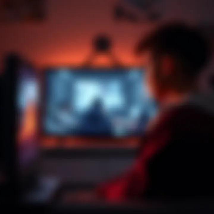 A scene depicting a character in tears while watching a sad moment on TV, symbolizing heartbreak from television shows.