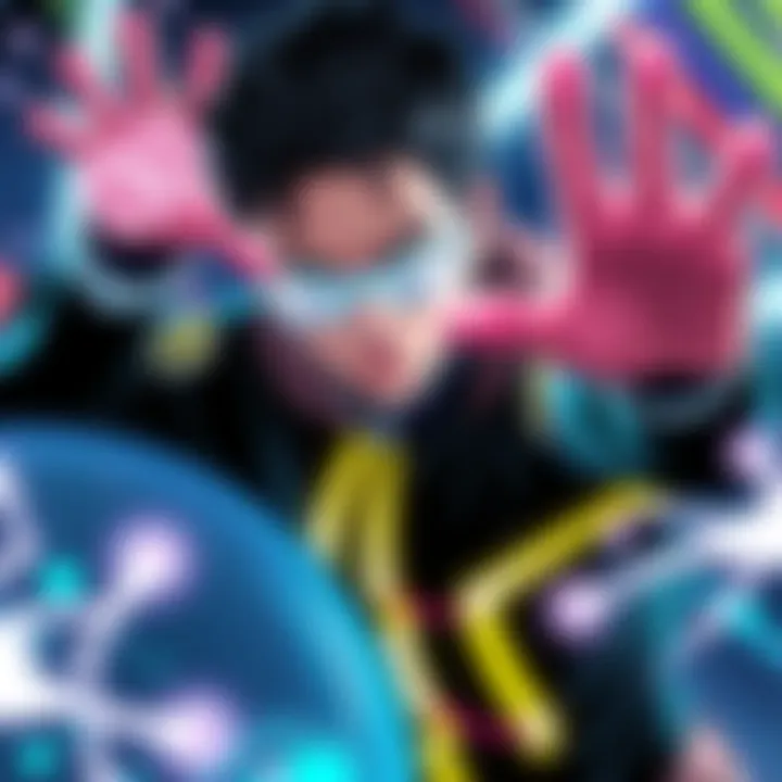 Saiki displaying his underrated superpower in a vibrant scene