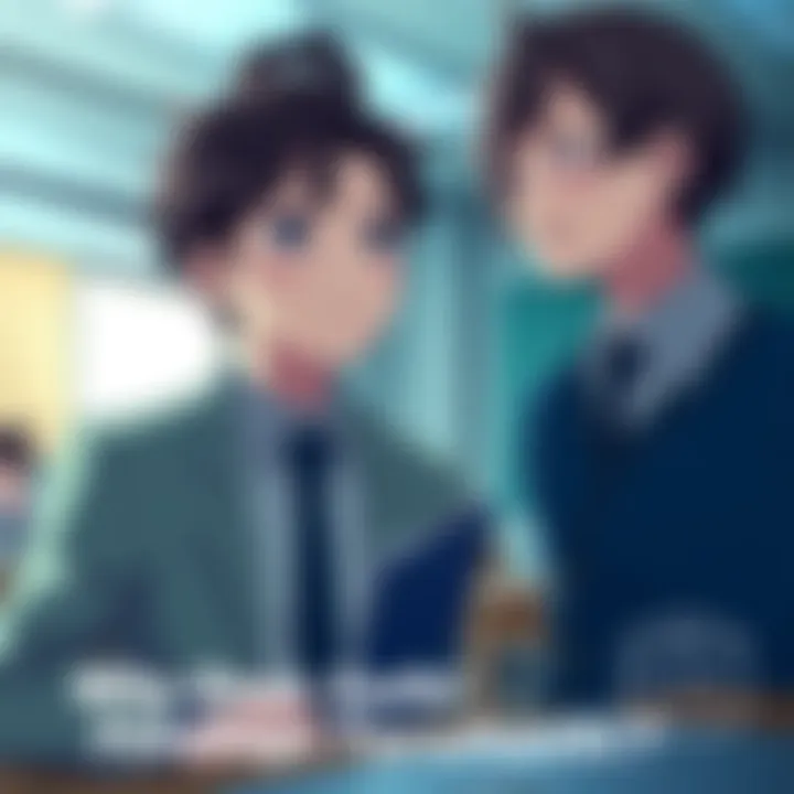 Saiki looks at Teruhashi, who is smiling and blushing in class, showcasing their complicated feelings for each other.