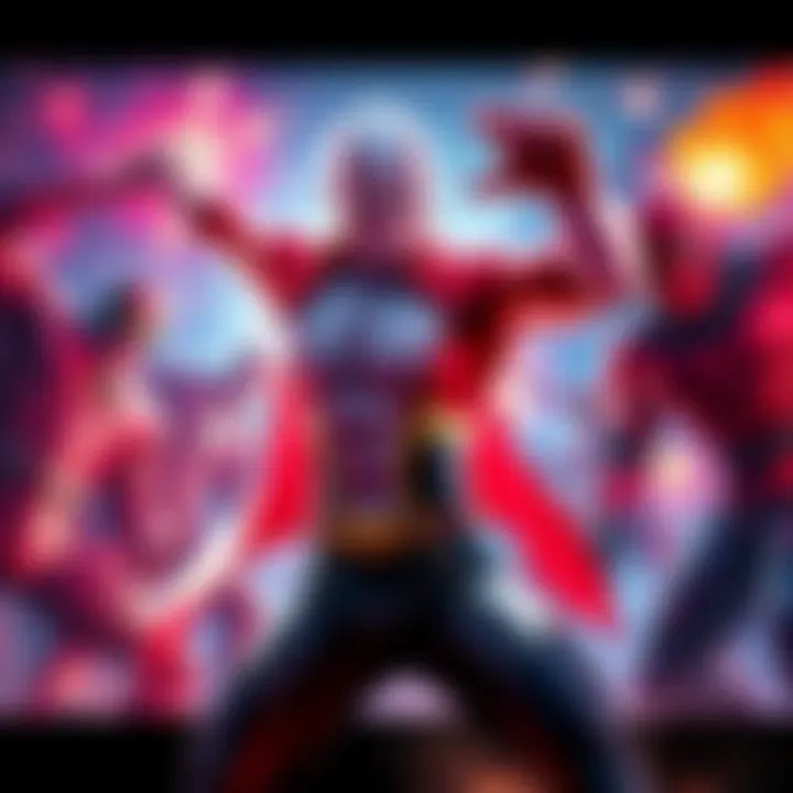 Saitama in a fierce battle Saitama facing off against powerful opponents in a gauntlet challenge