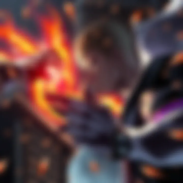 Saitama confronting Garou in an intense fight scene, showcasing his conflicted emotions and determination.
