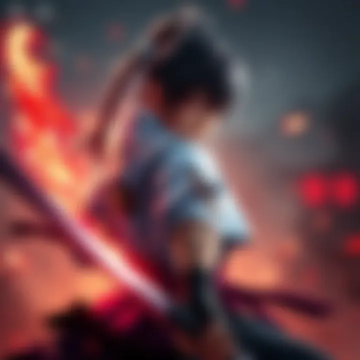 Saito prepares to fight Kenshin, showcasing his determination and skill in battle.