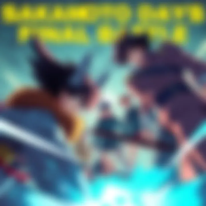 A dynamic scene from SAKAMOTO DAYS showcasing characters preparing for a fierce showdown.