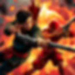 A dynamic action scene from the Sakamoto Days live-action trailer showcasing intense fighting and dramatic visuals