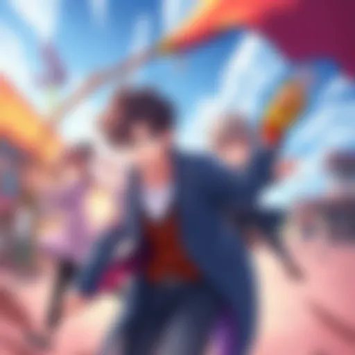 A dynamic scene featuring characters from SAKAMOTO DAYS in action, showcasing their unique styles and expressions.