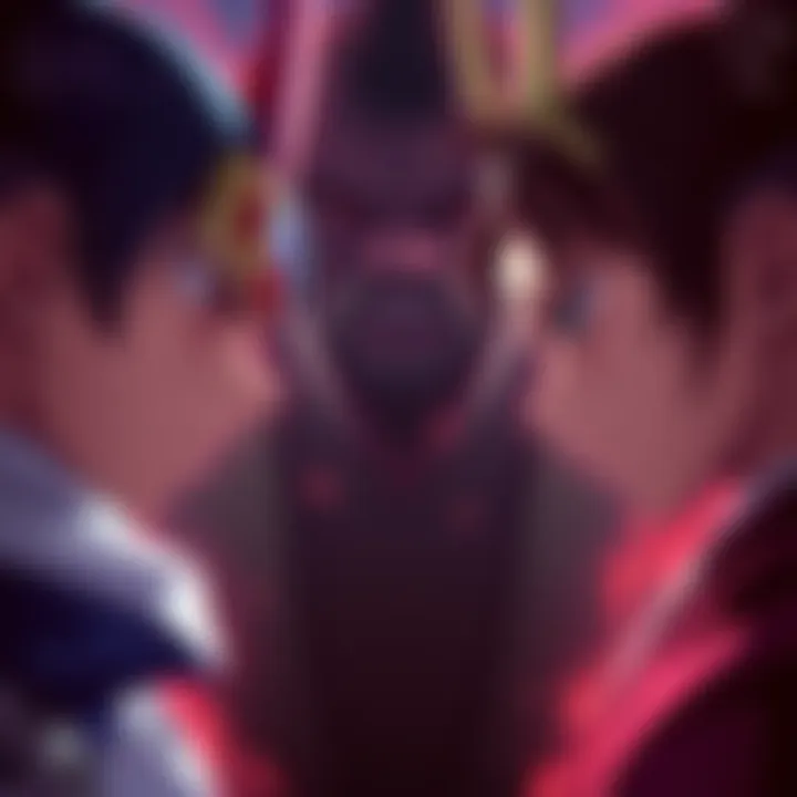 Characters from Sakamoto Days and Elusive Samurai facing off, with dramatic expressions, highlighting the tension of their storylines
