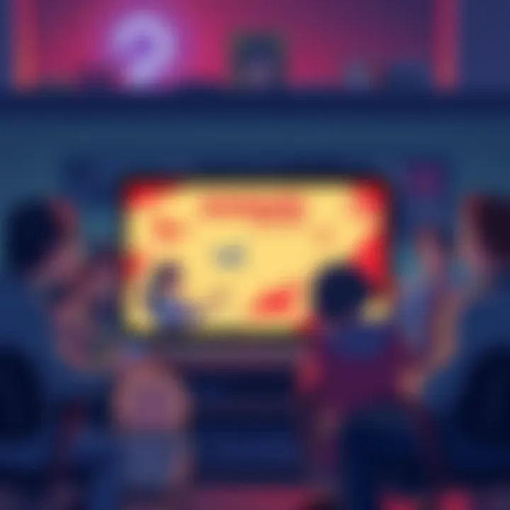 SaNami Theme Discussion People discussing the SaNami theme around a TV, showing excitement and various reactions