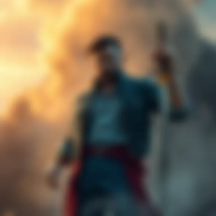 Sanemi stands strong with a determined look, holding a broken bottle in one hand and a sword in the other, symbolizing his battle against alcoholism and commitment to growth.