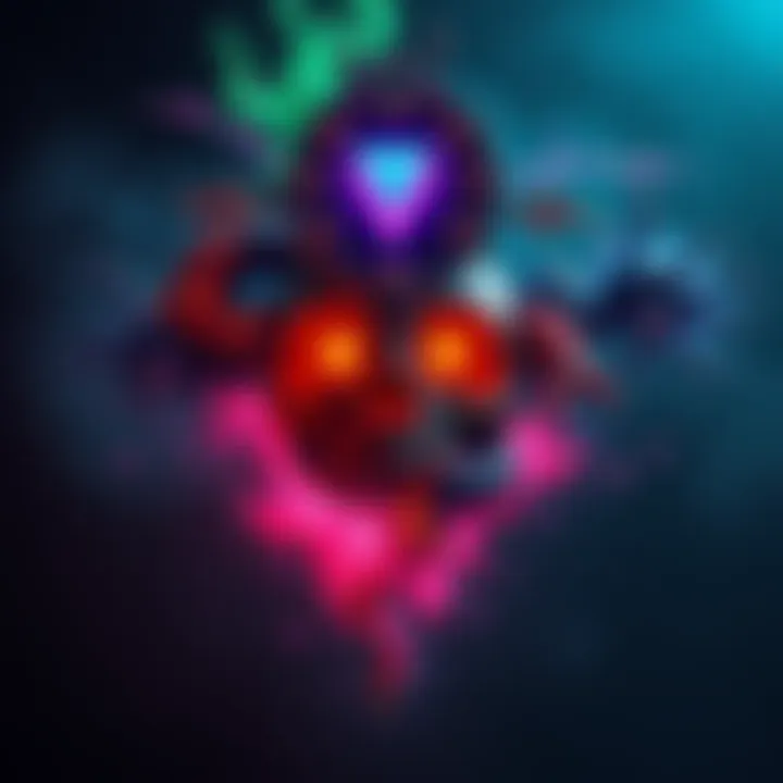 A vibrant artwork titled Sanguis created by Aoirnn, showcasing colorful elements and artistic flair.