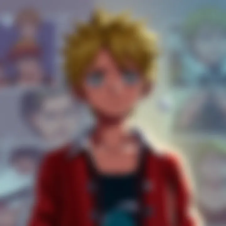 Sanji in One Piece looking frustrated Sanji from One Piece stands with a frustrated expression, surrounded by images of past character development moments.