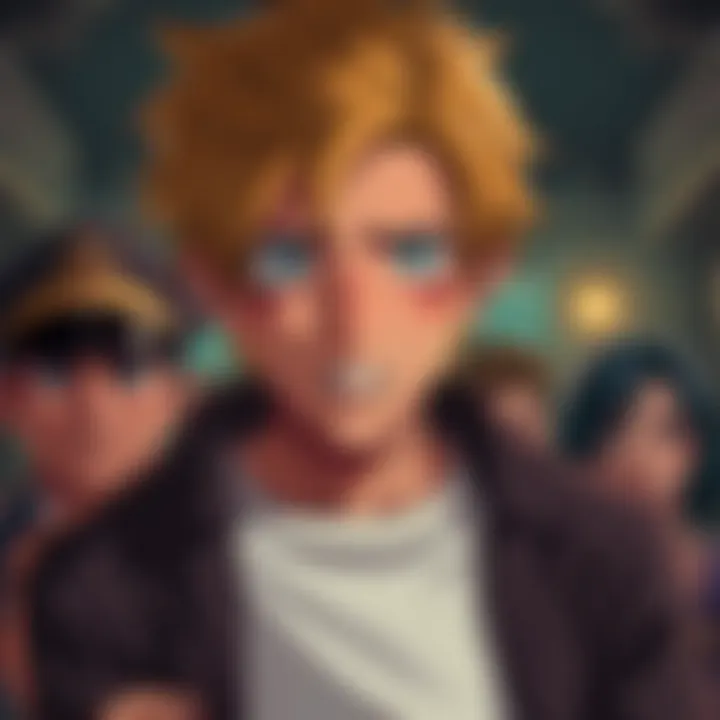Sanji, a popular character, appears disheartened as he faces disrespect from his peers in a scene indicating his struggles.