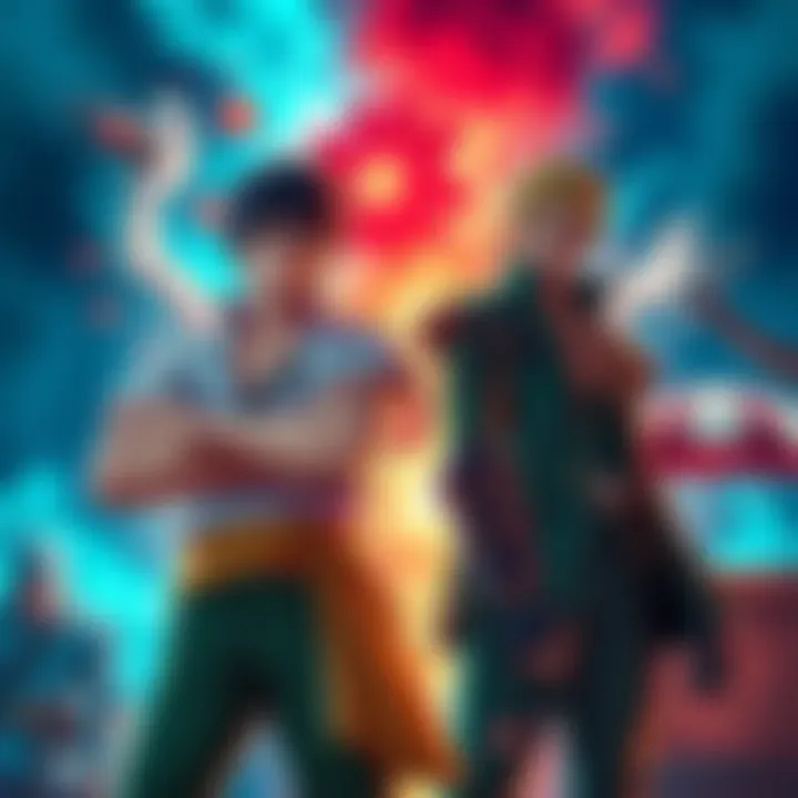 Sanji and Zoro standing confidently, preparing to fight against Bullet in an intense showdown.