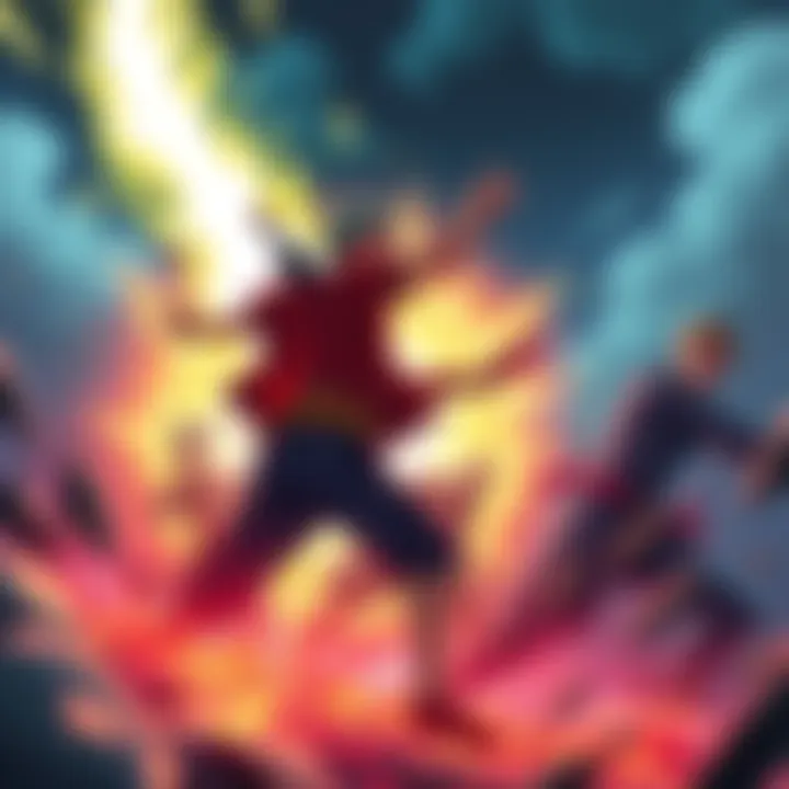 Sanji enhancing his powers and Zoro showcasing new abilities in an action-packed scene