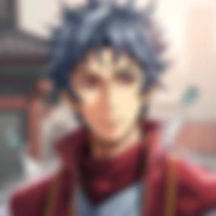 Satoru Gojo Sketch A detailed sketch of Satoru Gojo, showcasing his distinct hairstyle and outfit, inviting fans to rate its quality.