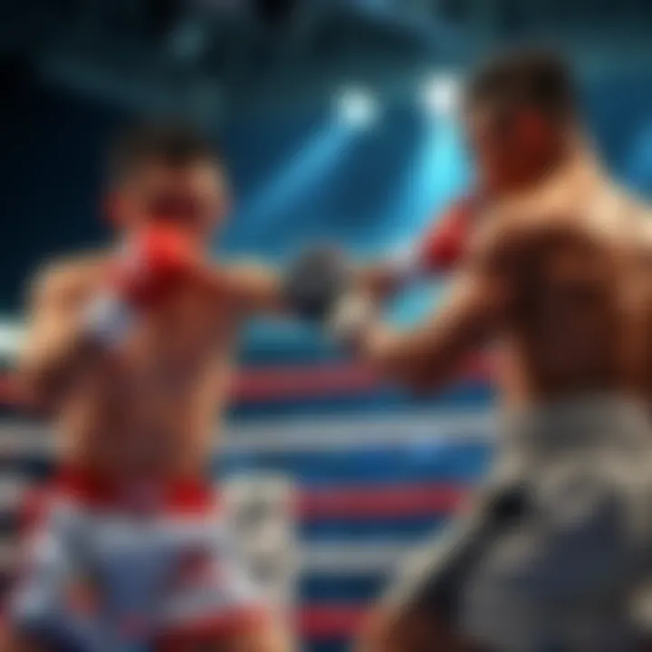 Saw Paing showcasing his skills in the ring, demonstrating impressive techniques against his opponent